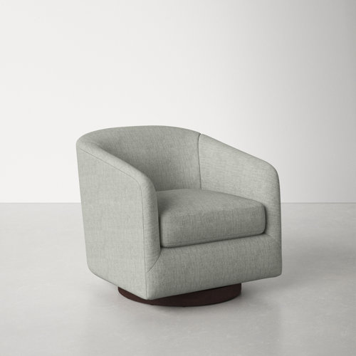 AllModern Upholstered Swivel Barrel Chair & Reviews Wayfair